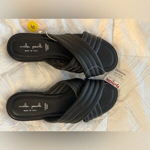 Mila Paoli Elegant Black Women's Sandals